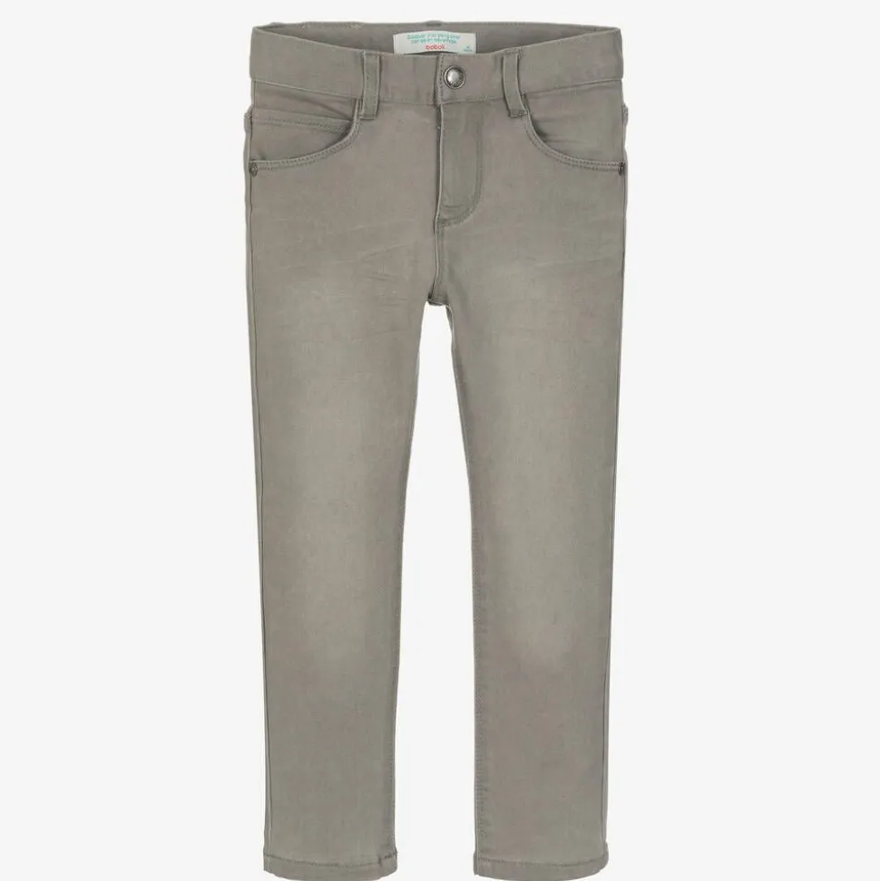 Boys Grey Denim Skinny Jeans