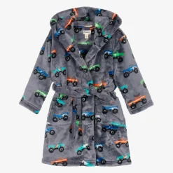 Boys Grey Fleece Dressing Gown