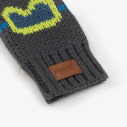 Boys Grey Knitted Gloves