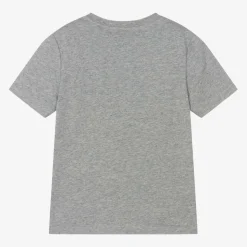 Boys Grey Marl Cotton T-Shirt