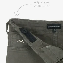 Boys Grey Slim Cotton Jeans