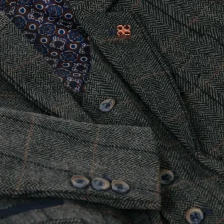 Boys Grey Tweed Albert Suit