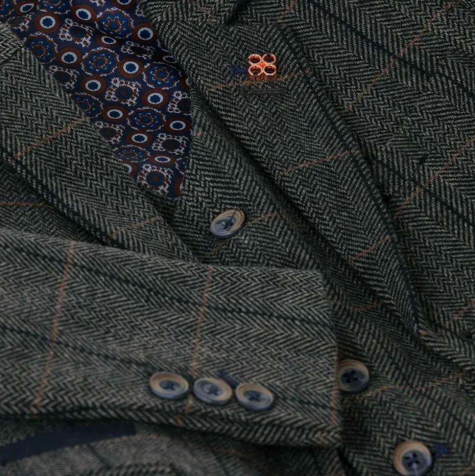 Boys Grey Tweed Albert Suit