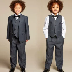 Boys Grey Viscose Suit
