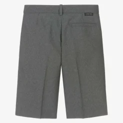 Boys Grey Wool Shorts