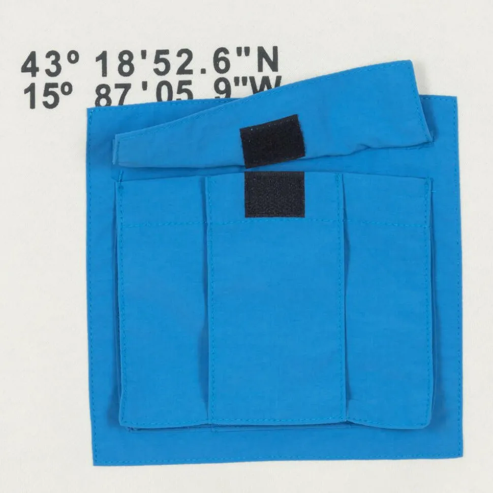 Boys Ivory & Blue Colourblock Hoodie