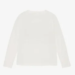 Boys Ivory Cotton Basketball Top