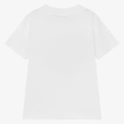 Boys Ivory Cotton Batman Print T-Shirt