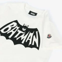 Boys Ivory Cotton Batman Print T-Shirt