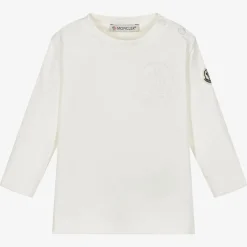 Boys Ivory Cotton Embossed Top