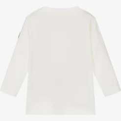 Boys Ivory Cotton Embossed Top