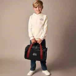 Boys Ivory Cotton Hoodie