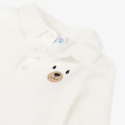 Boys Ivory Cotton Polo Shirt