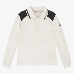 Boys Ivory Cotton Polo Shirt