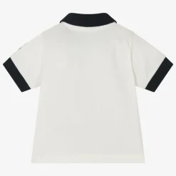Boys Ivory Cotton Polo Shirt