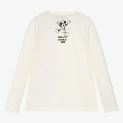 Boys Ivory Disney Print Cotton Top