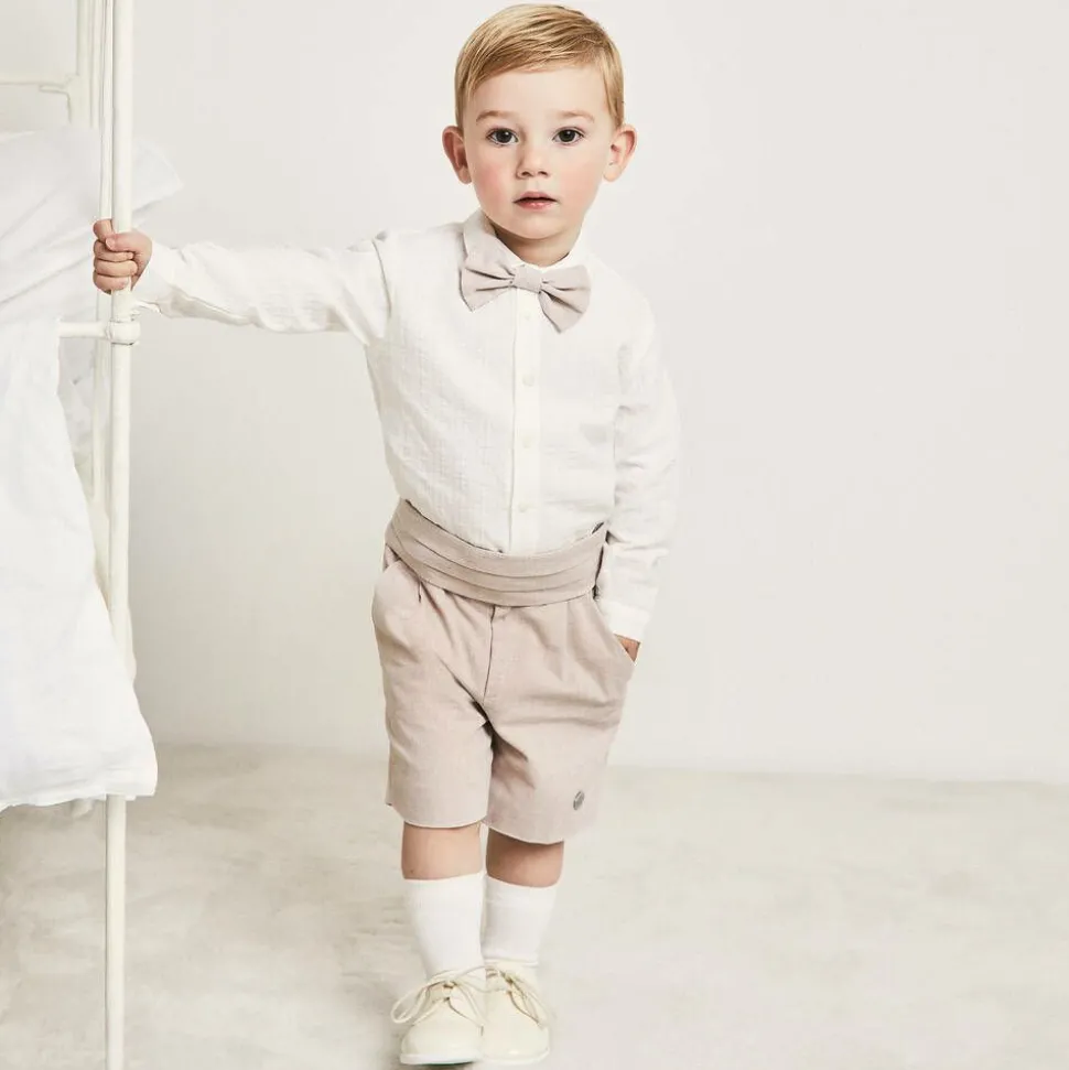 Boys Ivory First Walker Shoes