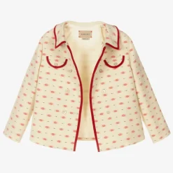 Boys Ivory GG Wool Jacket