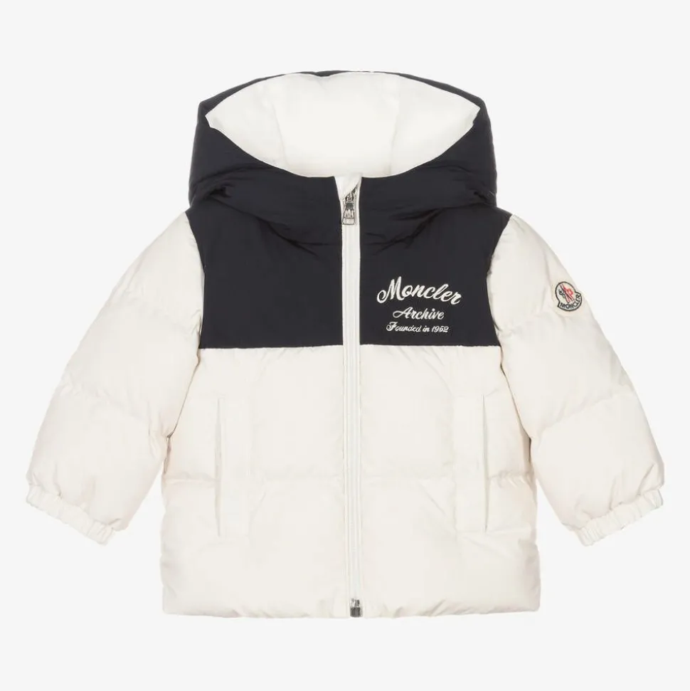 Boys Ivory Hooded Joe Down Coat