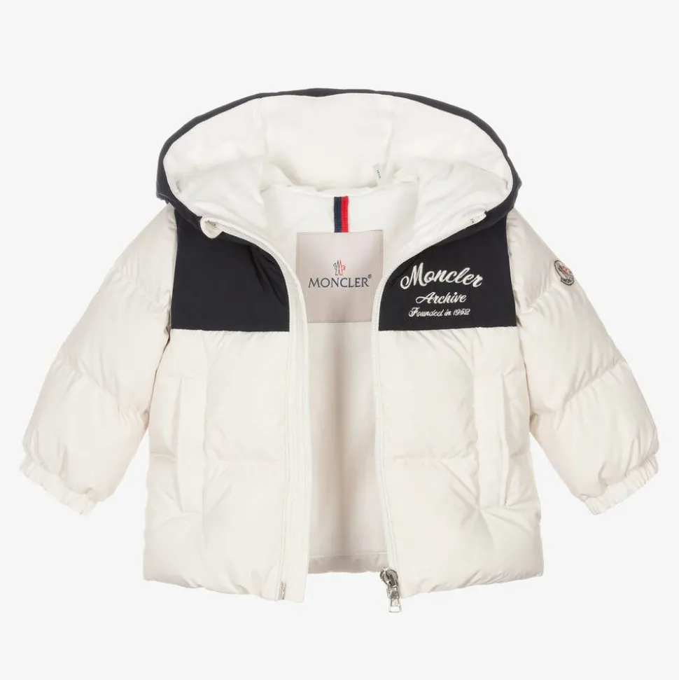 Boys Ivory Hooded Joe Down Coat