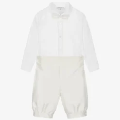 Boys Ivory Knickerbocker Shorts Set