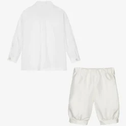 Boys Ivory Knickerbocker Shorts Set