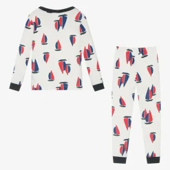 Boys Ivory Organic Cotton Pyjamas
