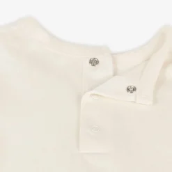 Boys Ivory Tractor Print Organic Cotton Top