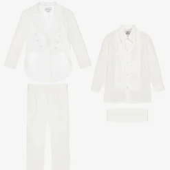 Boys Ivory Tuxedo Suit