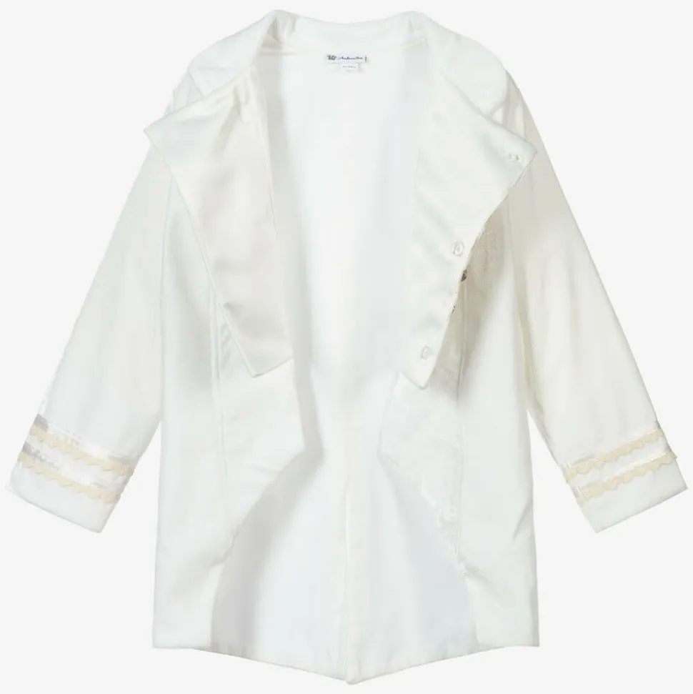 Boys Ivory Velvet Suit