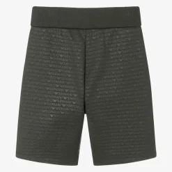 Boys Khaki Green Cotton Jersey Shorts