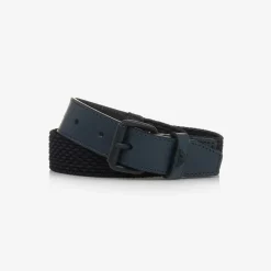 Boys Navy Blue Braided Belt