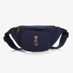 Boys Navy Blue Canvas Belt Bag (25cm)