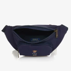 Boys Navy Blue Canvas Belt Bag (25cm)