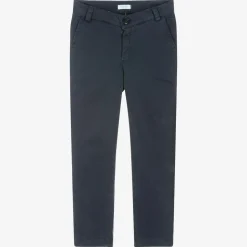 Boys Navy Blue Chino Trousers