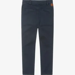 Boys Navy Blue Chino Trousers