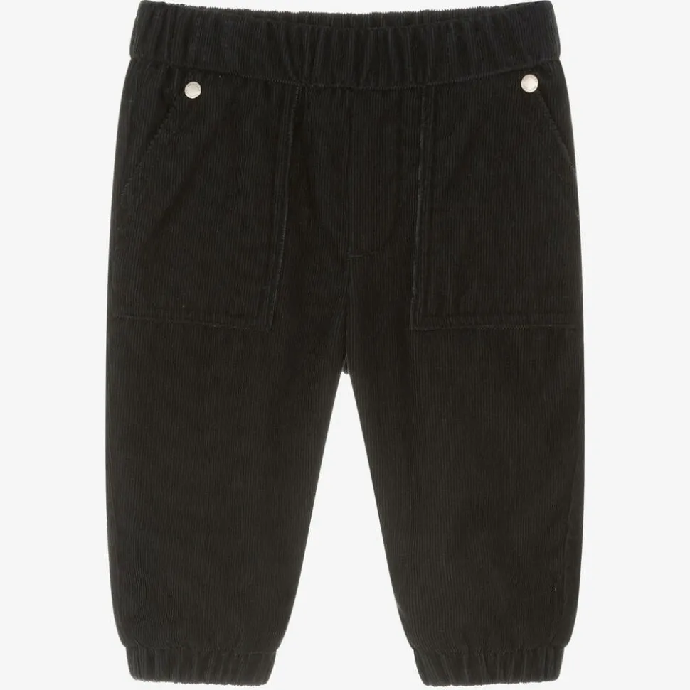 Boys Navy Blue Corduroy Trousers