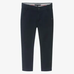 Boys Navy Blue Cotton Chino Trousers
