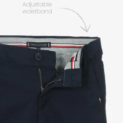 Boys Navy Blue Cotton Chino Trousers