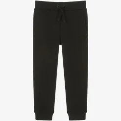 Boys Navy Blue Cotton Eagle Joggers