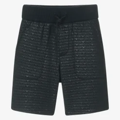 Boys Navy Blue Cotton Jersey Shorts
