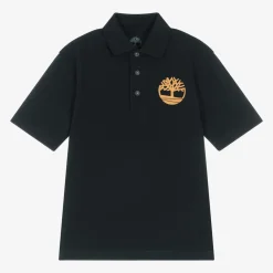 Boys Navy Blue Cotton Polo Shirt