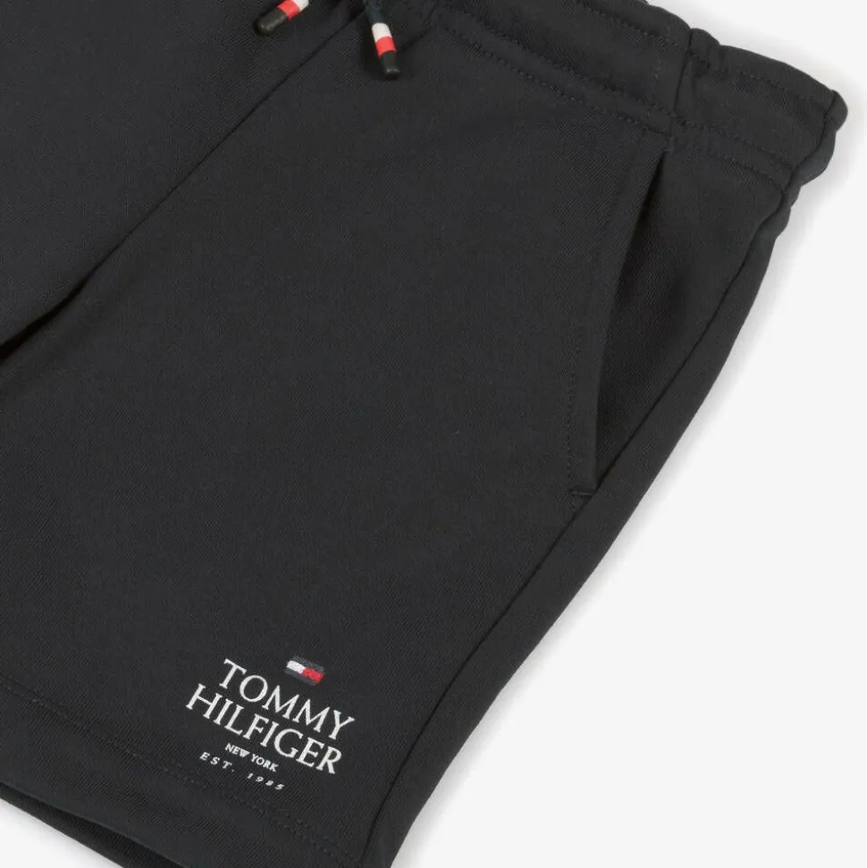 Boys Navy Blue Cotton Shorts