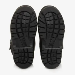 Boys Navy Blue Dinosaur Snow Boots