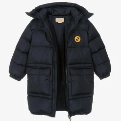 Boys Navy Blue Down-Fill GG Puffer Coat