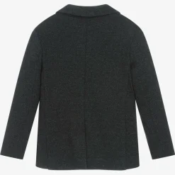 Boys Navy Blue Jersey Blazer
