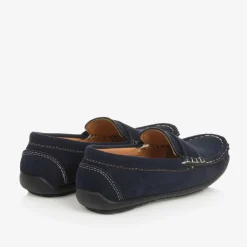 Boys Navy Blue Loafers