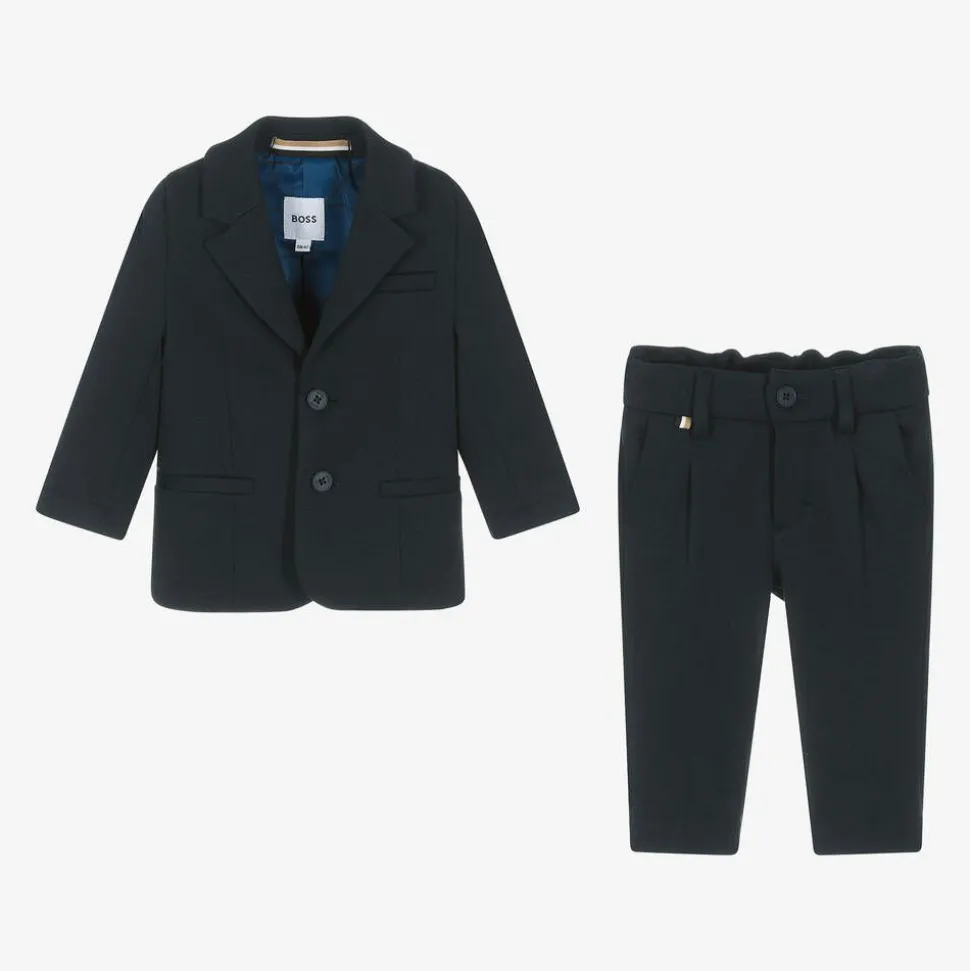 Boys Navy Blue Milano Suit