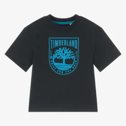 Boys Navy Blue Organic Cotton T-Shirt