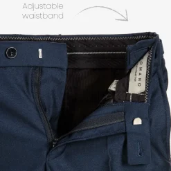 Boys Navy Blue Satin Suit